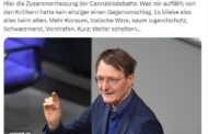 Karl Lauterbach verbreitet mal wieder Fake News. Eine Legalisierung