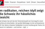 Kaum wählt die Schweiz mehrheitlich konservativ, zeigt die linksgrüne