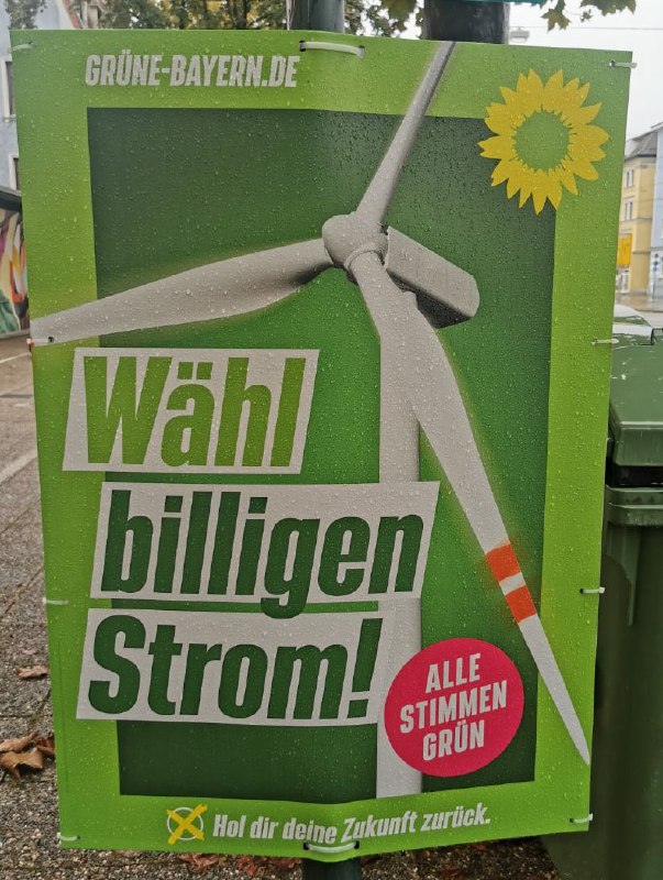 Bei der anstehenden Landtagswahl in Bayern setzten die Grünen