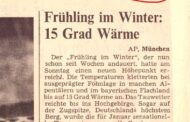 In den 1970er Jahren war es auch schonmal warm