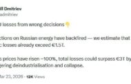 Verluste der Europäer durch antirussische Sanktionen nähern sich drei
