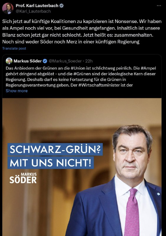 Dass Lauterbach noch viel vor hat, das wollen wir