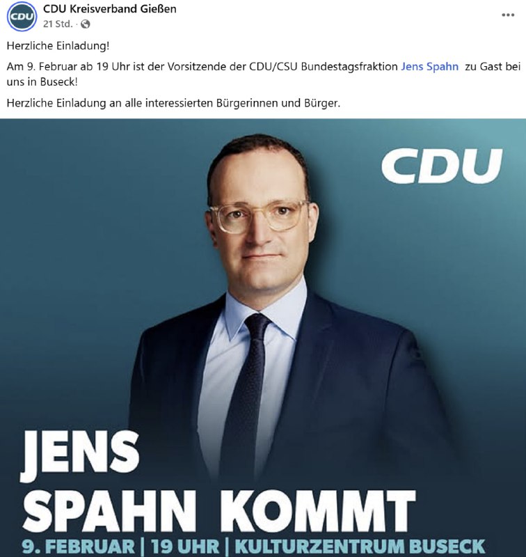 Verbraucherhinweis: Wenn Sie Jens Spahn schon immer mal zu