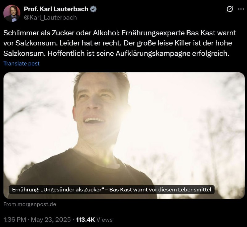 Wann kommt endlich ein Salzverbot in Deutschland? Oder wenigstens