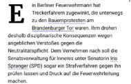 Der betroffene Feuerwehrmann und seine Familienmitglieder werden es sich