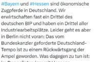 Bayern und Hessen erwirtschafteten im Jahre 2022 zusammen 26,9