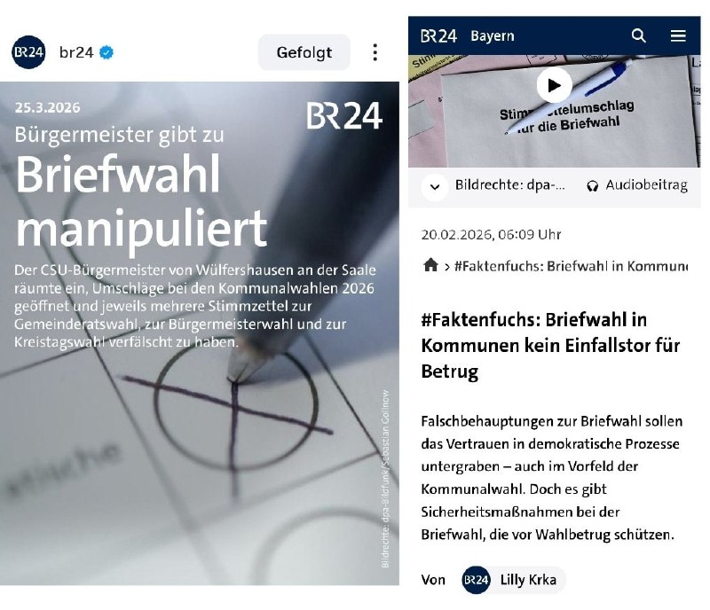 In Wülfershausen hat ein CSU-Bürgermeister die Briefwahl manipuliert. Der