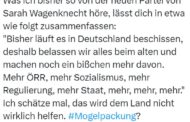 Auch wenn Sahra Wagenknecht durchaus richtige Dinge sagt und